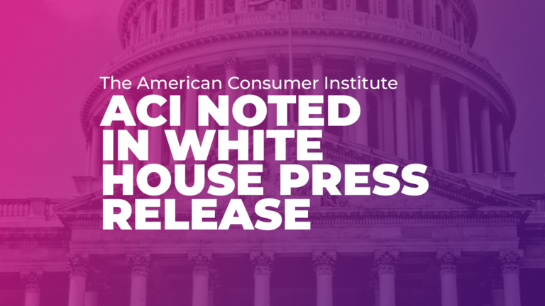 American Consumer Institute Noted In White House Press Release Calling for an Extension to the Connectivity Program