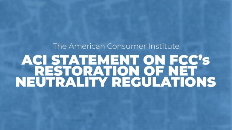 ACI Statement on FCC’s Restoration of Net Neutrality Regulations