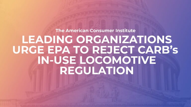 Leading Organizations Urge EPA to Reject CARB’s In-Use Locomotive Regulation