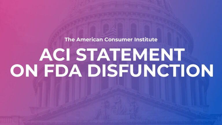 ACI Statement on FDA Disfunction
